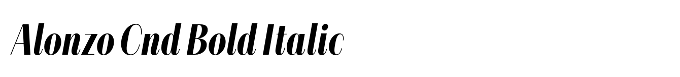 Alonzo Cnd Bold Italic image